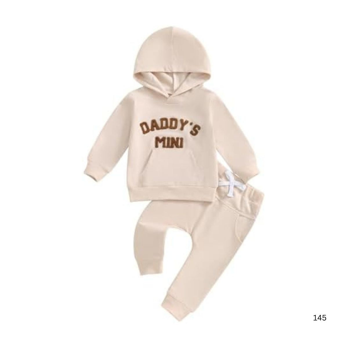 Toddler Baby Boy Clothes Fall Winter Outfits Embroidery Daddy's Mini Hoodie Sweatshirt & Joggers Pant Set