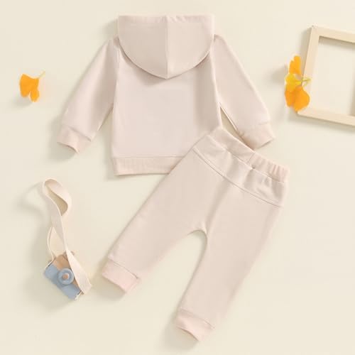 Toddler Baby Boy Clothes Fall Winter Outfits Embroidery Daddy's Mini Hoodie Sweatshirt & Joggers Pant Set