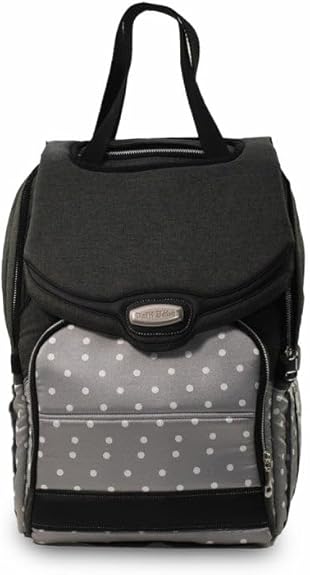 Chevron Pattern Diaper Bag, Charcoal Gray and White, mommy stuff and baby stuff