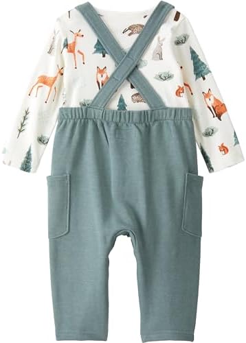 little planet by carter's Unisex Baby 2-piece Organic Cotton Overall Set