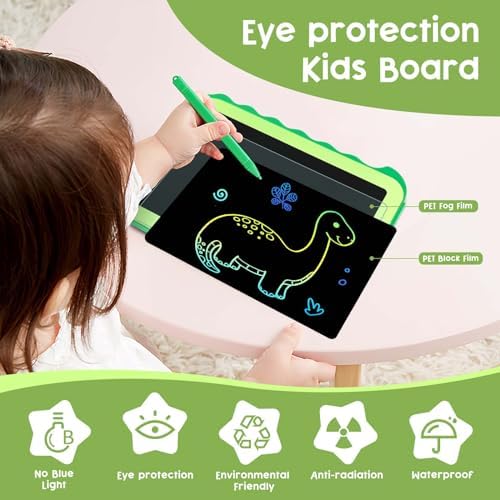 LCD Writing Tablet for Kids, Colorful Toddlers Toys Drawing Board, Educational Kid Toys, Doodle Pad Dinosaur Toys for 2 3 4 5 6 7 8 Year Old Boys Girls Birthday Party Christmas Gifts,8.5inch