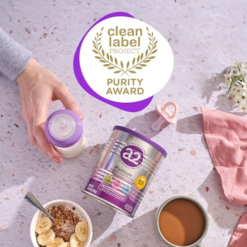 a2 Platinum® Premium Infant Formula for Babies ages 0-12 Months, Milk-Based Powder with Iron. Nutritionally Complete, made with pure and natural a2 Milk® - 14.1 - oz Can