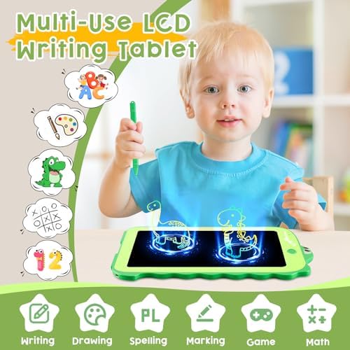 LCD Writing Tablet for Kids, Colorful Toddlers Toys Drawing Board, Educational Kid Toys, Doodle Pad Dinosaur Toys for 2 3 4 5 6 7 8 Year Old Boys Girls Birthday Party Christmas Gifts,8.5inch