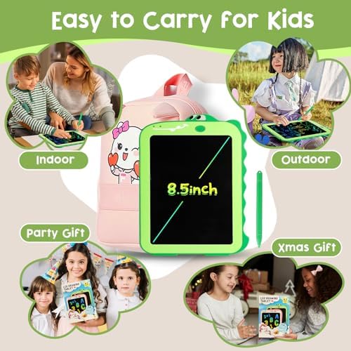 LCD Writing Tablet for Kids, Colorful Toddlers Toys Drawing Board, Educational Kid Toys, Doodle Pad Dinosaur Toys for 2 3 4 5 6 7 8 Year Old Boys Girls Birthday Party Christmas Gifts,8.5inch