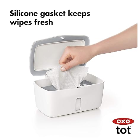 OXO Tot Perfect Pull Wipes Dispenser - Gray, 1 Count (Pack of 1)