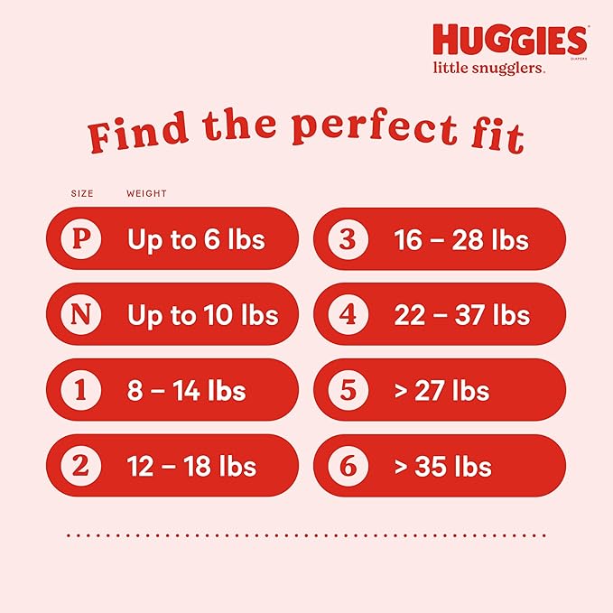 Baby Diapers Size Newborn (up to 10 lbs), 76ct, Huggies Little Snugglers