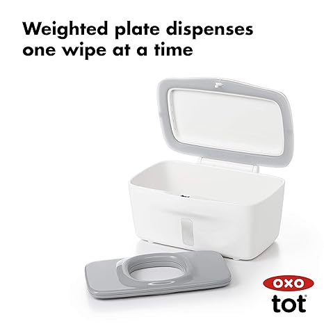 OXO Tot Perfect Pull Wipes Dispenser - Gray, 1 Count (Pack of 1)